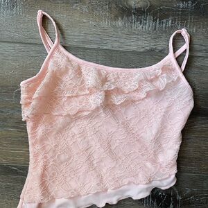 SHEIN Soft Pink Lace Camisole like new size XS